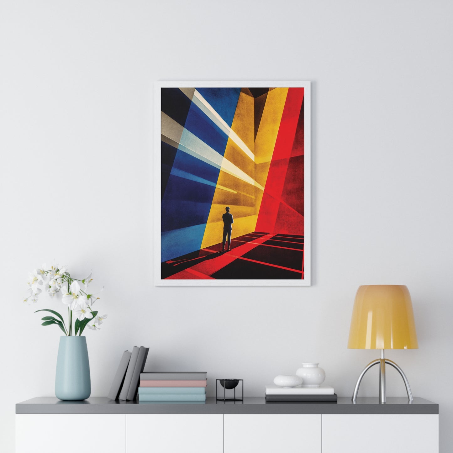 Bauhaus Mister Movie Theater Vertical Framed Poster