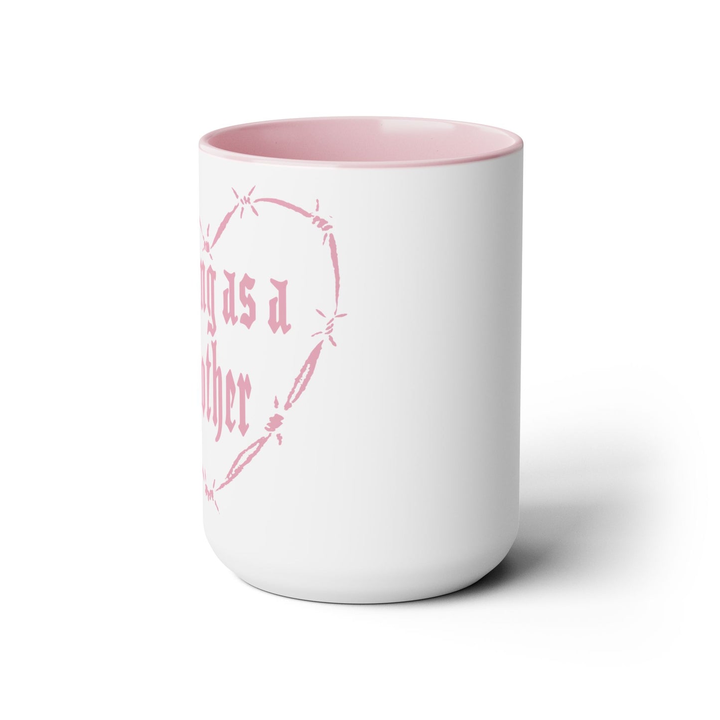 STRONG HEART Two-Tone Coffee Mugs, 15oz