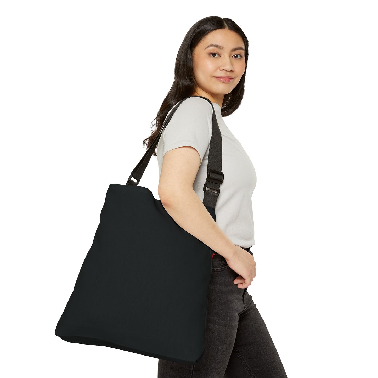 Strong as a Mother Adjustable Tote Bag - Black and Red