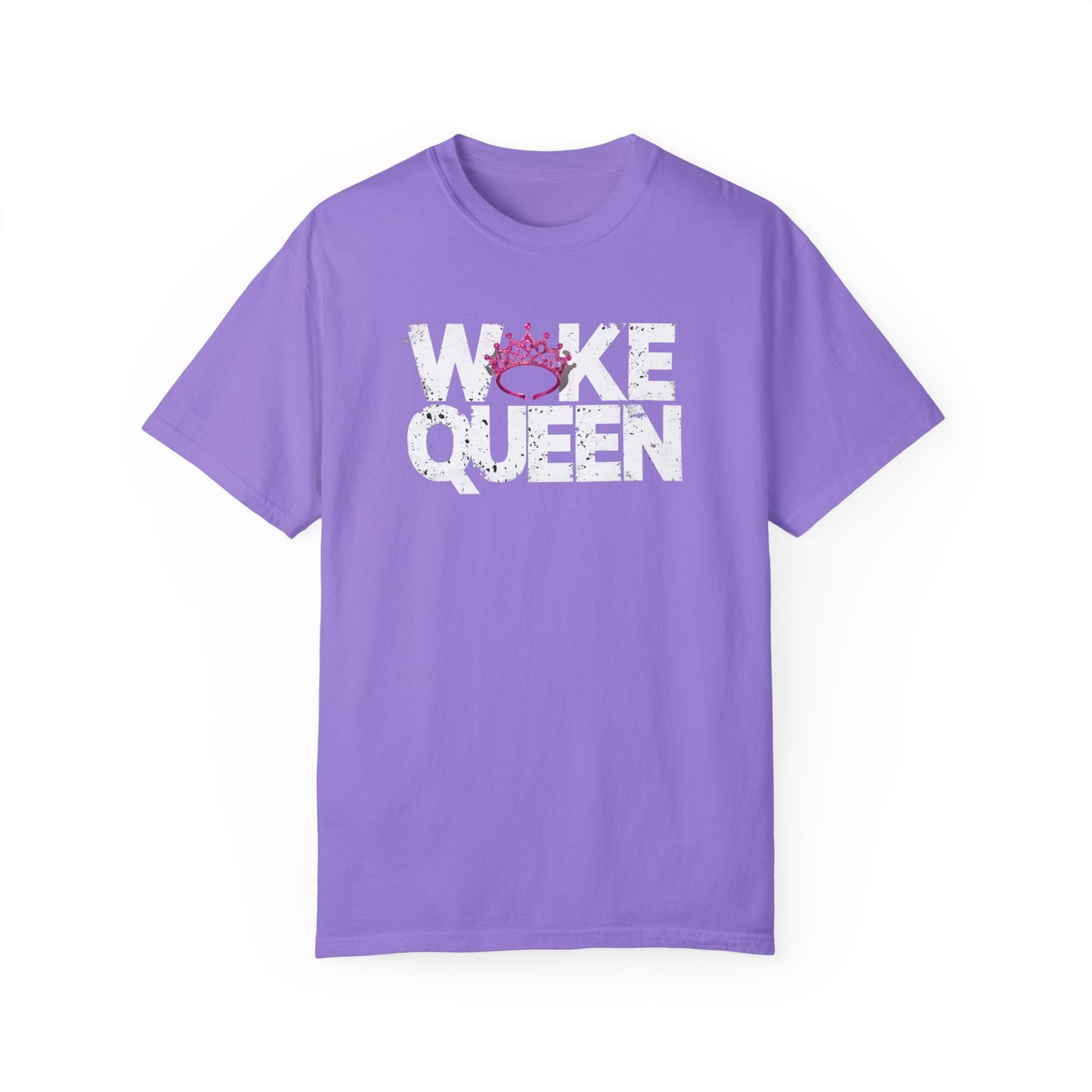 Unisex WOKE QUEEN Tiara Style Garment-Dyed T-shirt