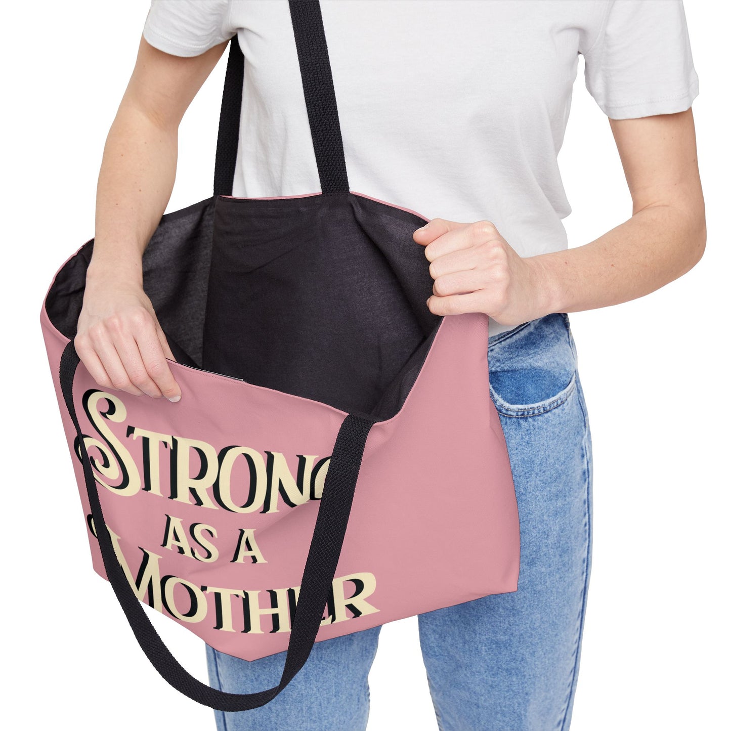 Strong as a Mother Weekender Tote Bag - Rose