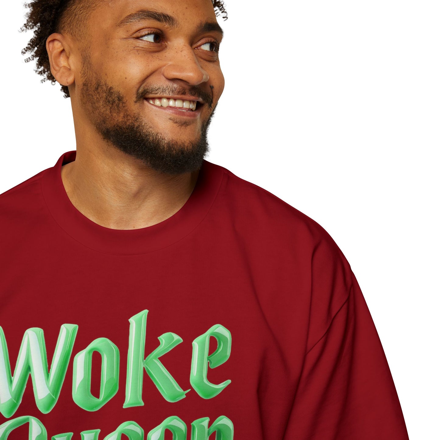 Unisex Heavy Oversized Woke Queen Green Tee