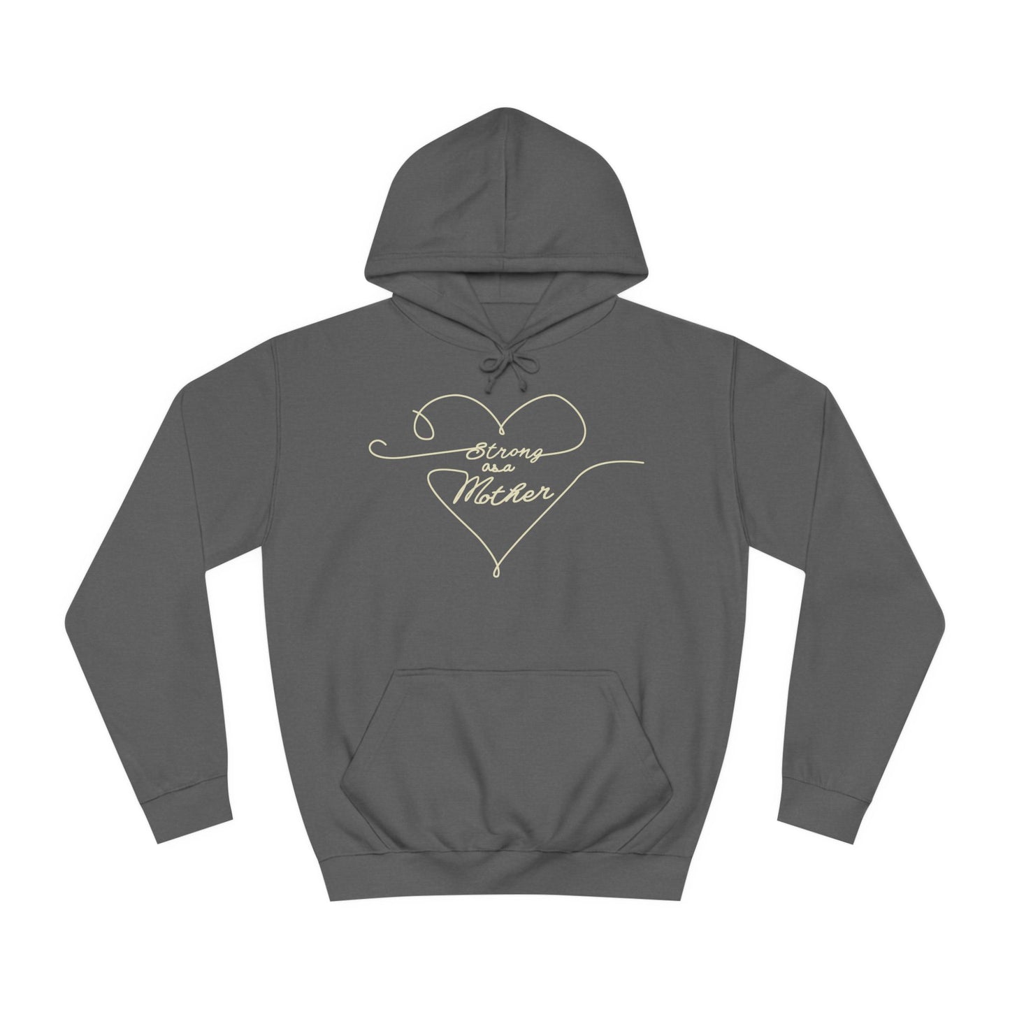 Unisex Strong as a Mother Love Lines Motherhoodie