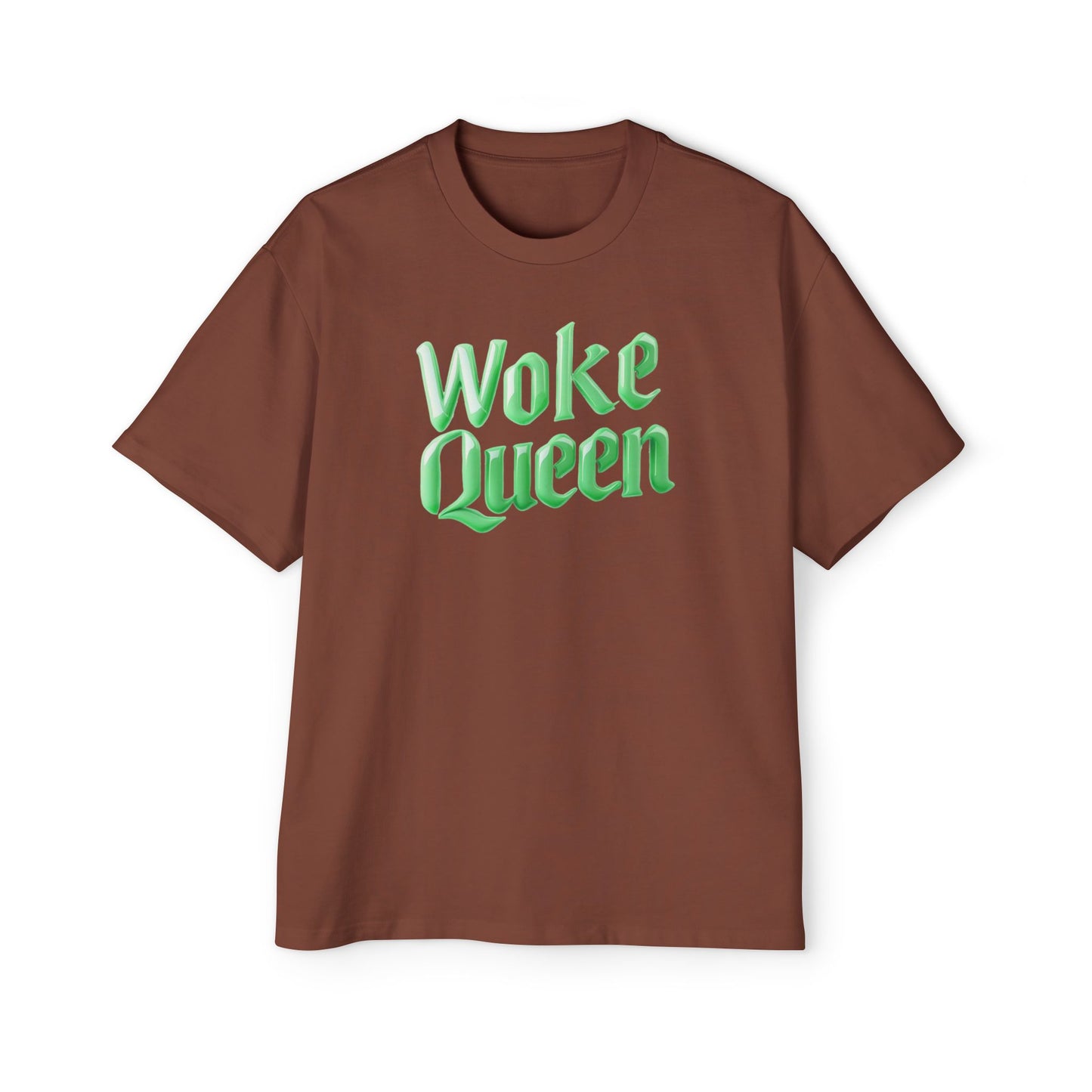 Unisex Heavy Oversized Woke Queen Green Tee