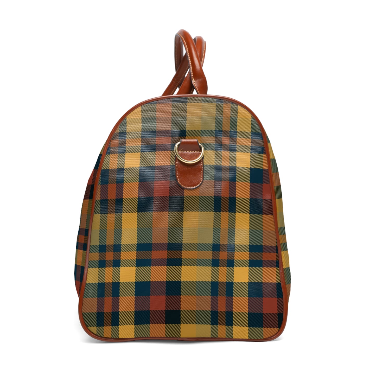 Earthtone Plaid Travel Bag