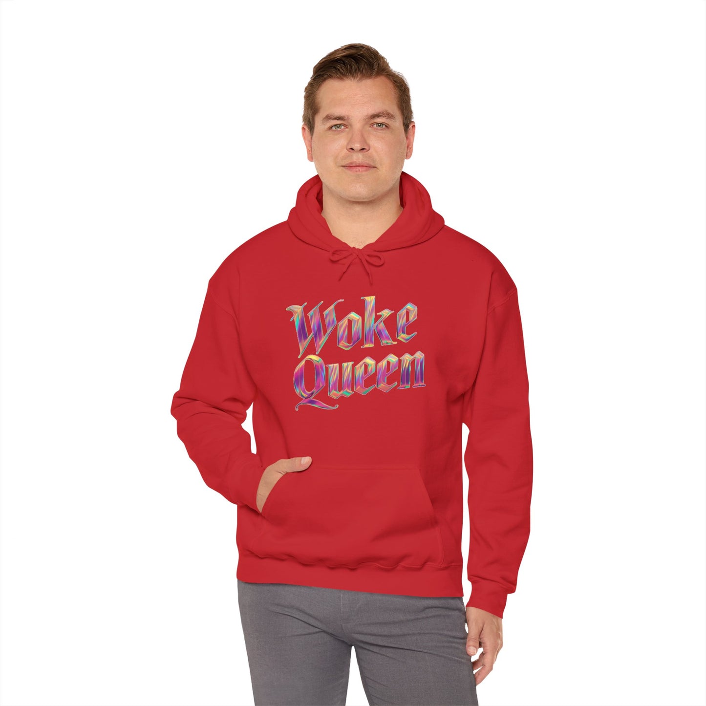 Unisex Woke Queen Gothic Iridescence Hooded Sweatshirt