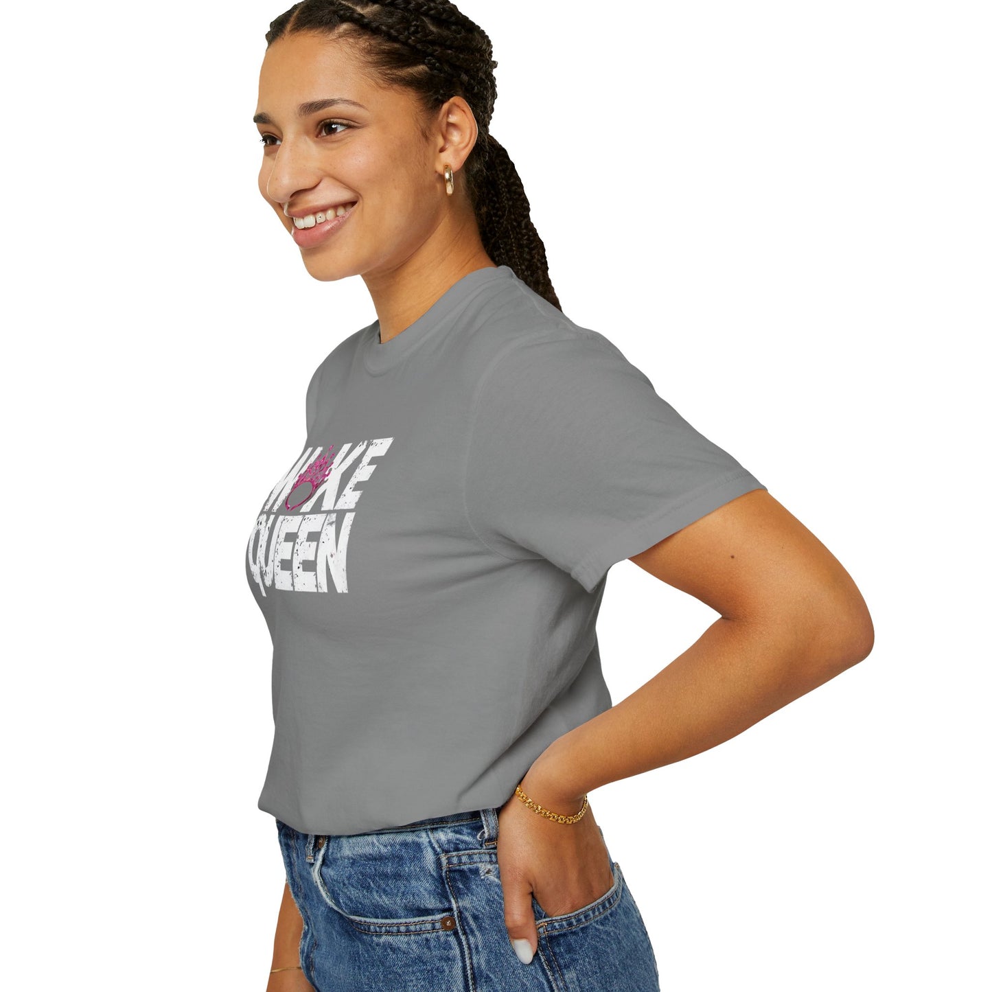 Unisex WOKE QUEEN Tiara Style Garment-Dyed T-shirt