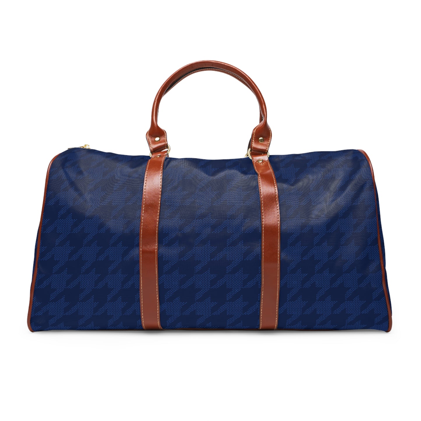Blue Houndstooth Travel Bag