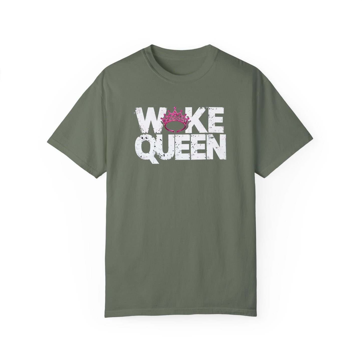 Unisex WOKE QUEEN Tiara Style Garment-Dyed T-shirt