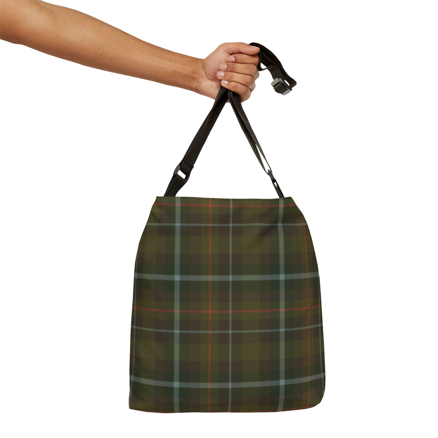 Derby Plaid Adjustable Tote Bag