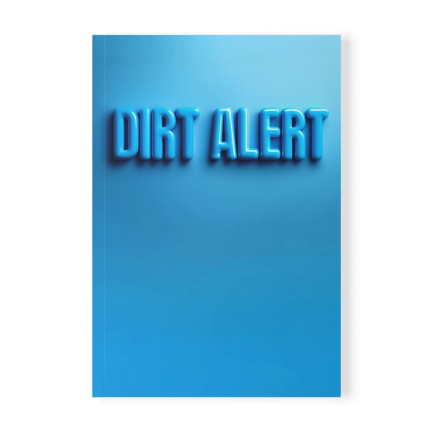 Blue Dirt Alert - Softcover Notebook, A5