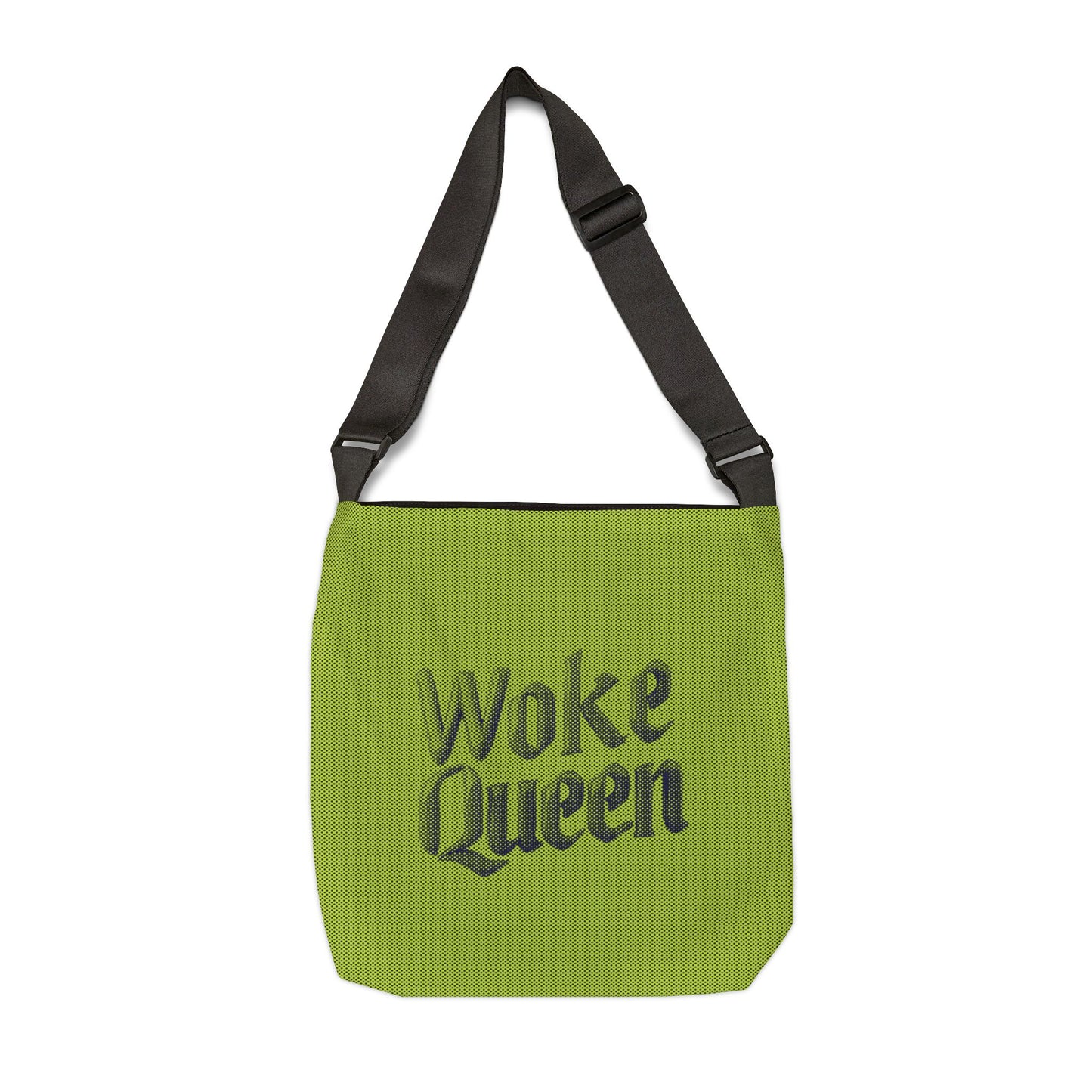 WOKE QUEEN Cross-Body Tote Bag - Lime Green