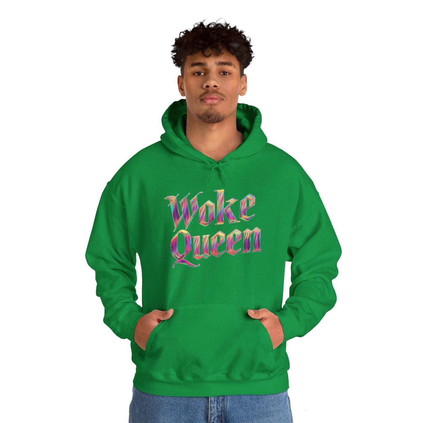 Unisex Woke Queen Gothic Iridescence Hooded Sweatshirt