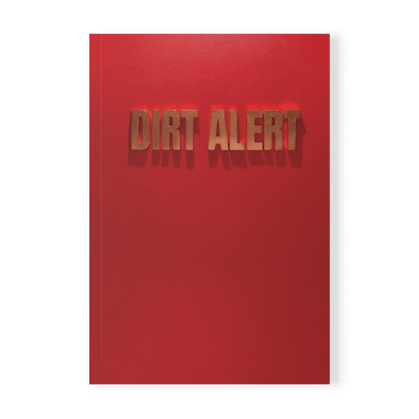 Red Gold Dirt Alert - Softcover Notebook, A5