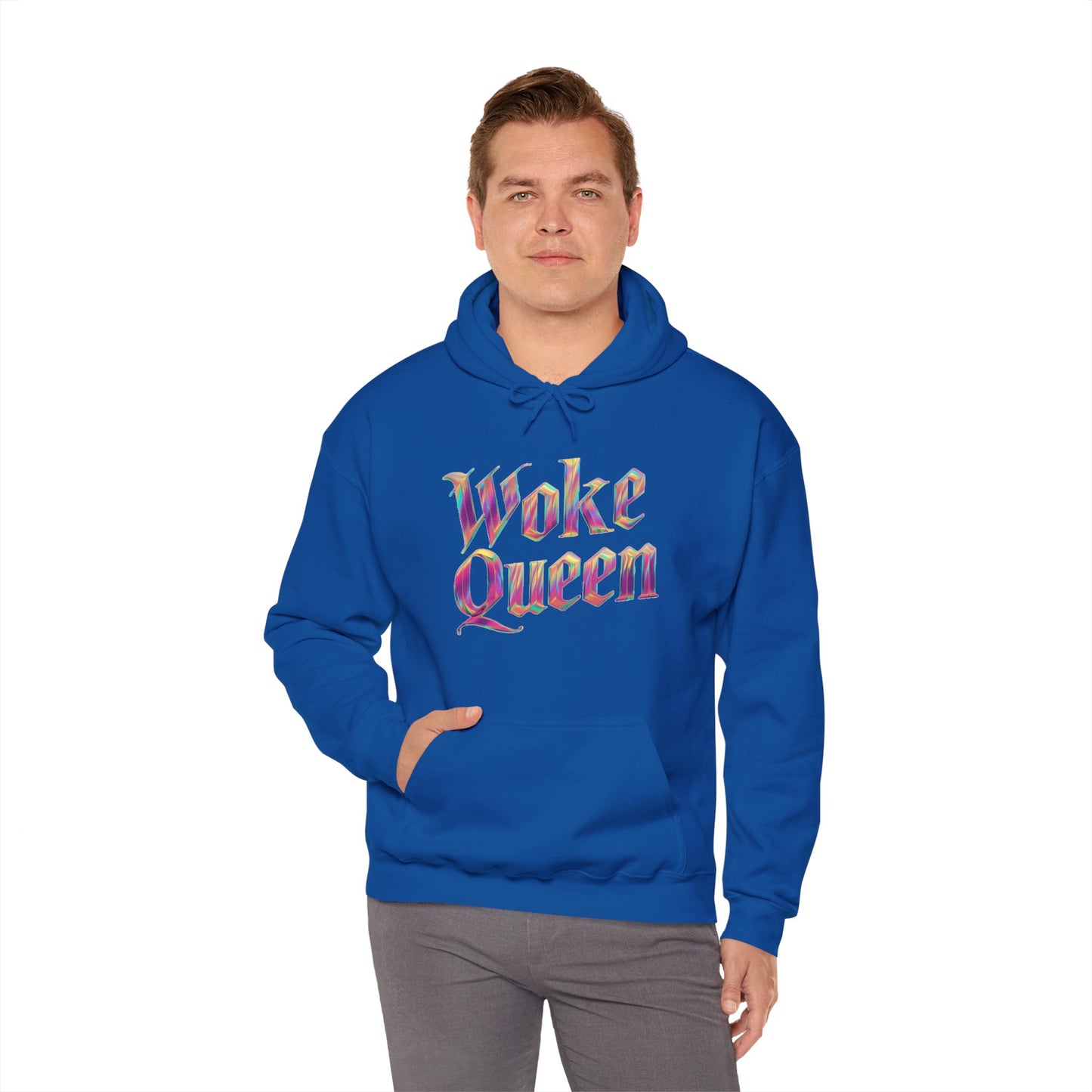 Unisex Woke Queen Gothic Iridescence Hooded Sweatshirt