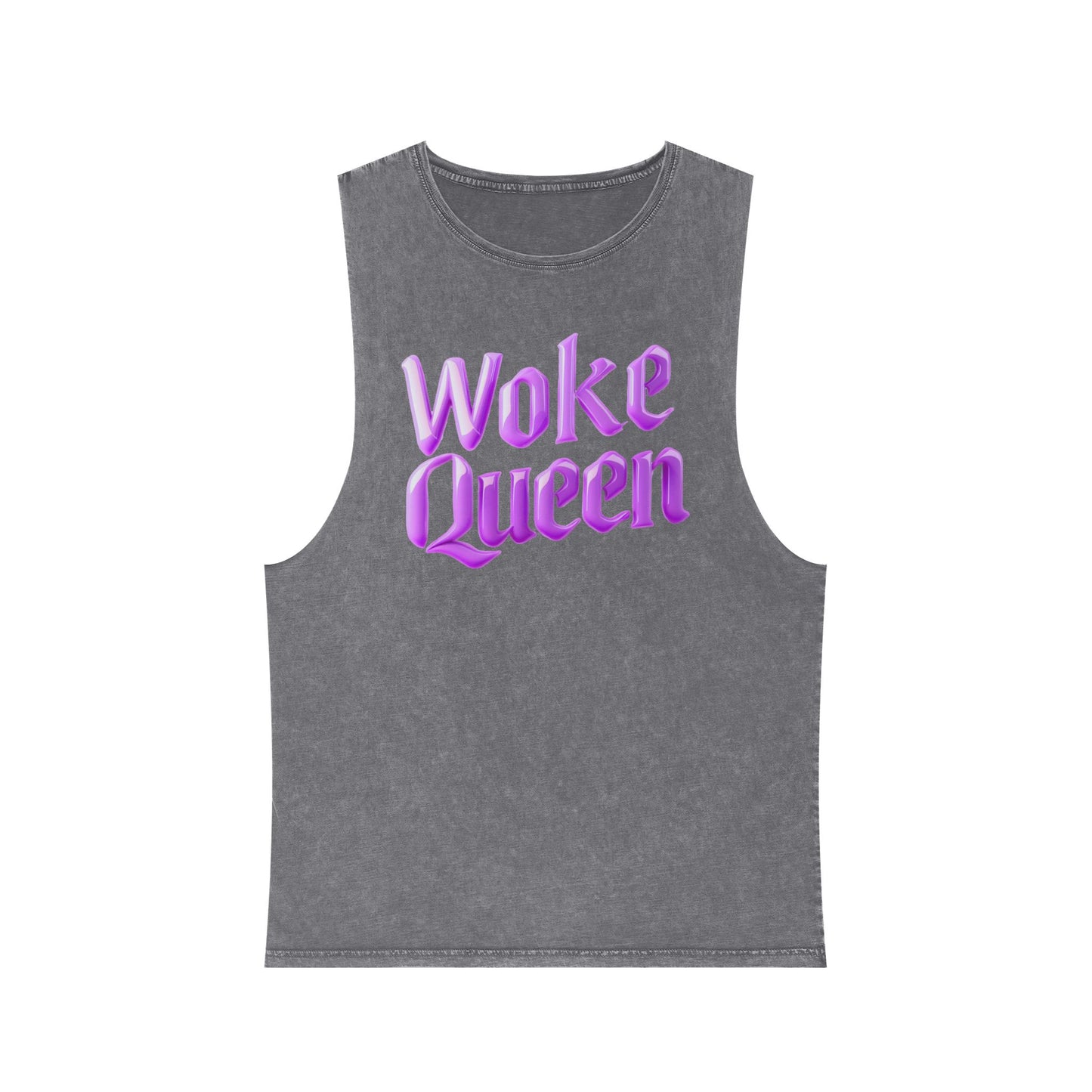 Unisex Woke Queen Stonewash Tank Top