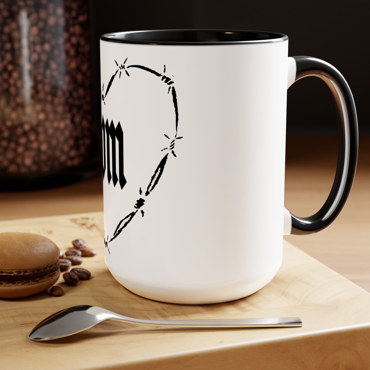 Strong as a Mother Two-Tone Coffee Mugs, 15oz V5