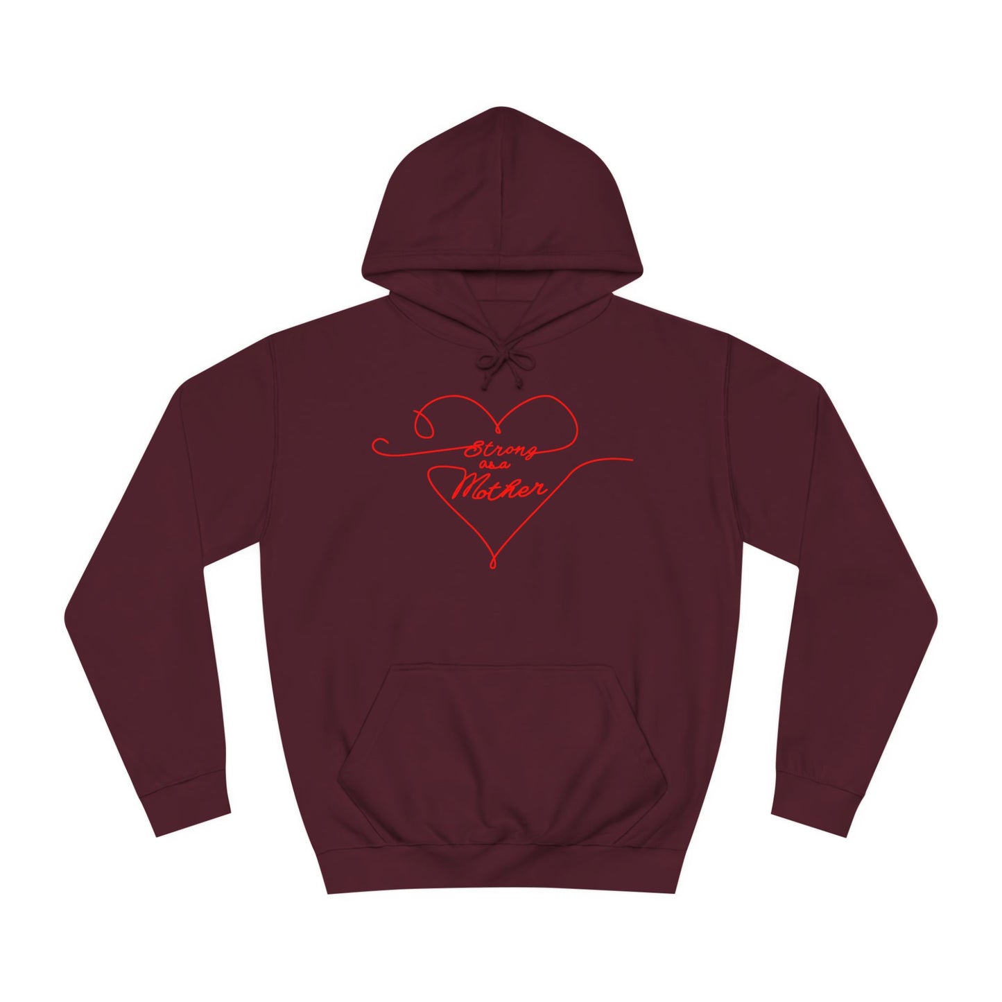 Unisex Strong as a Mother Love Lines Motherhoodie