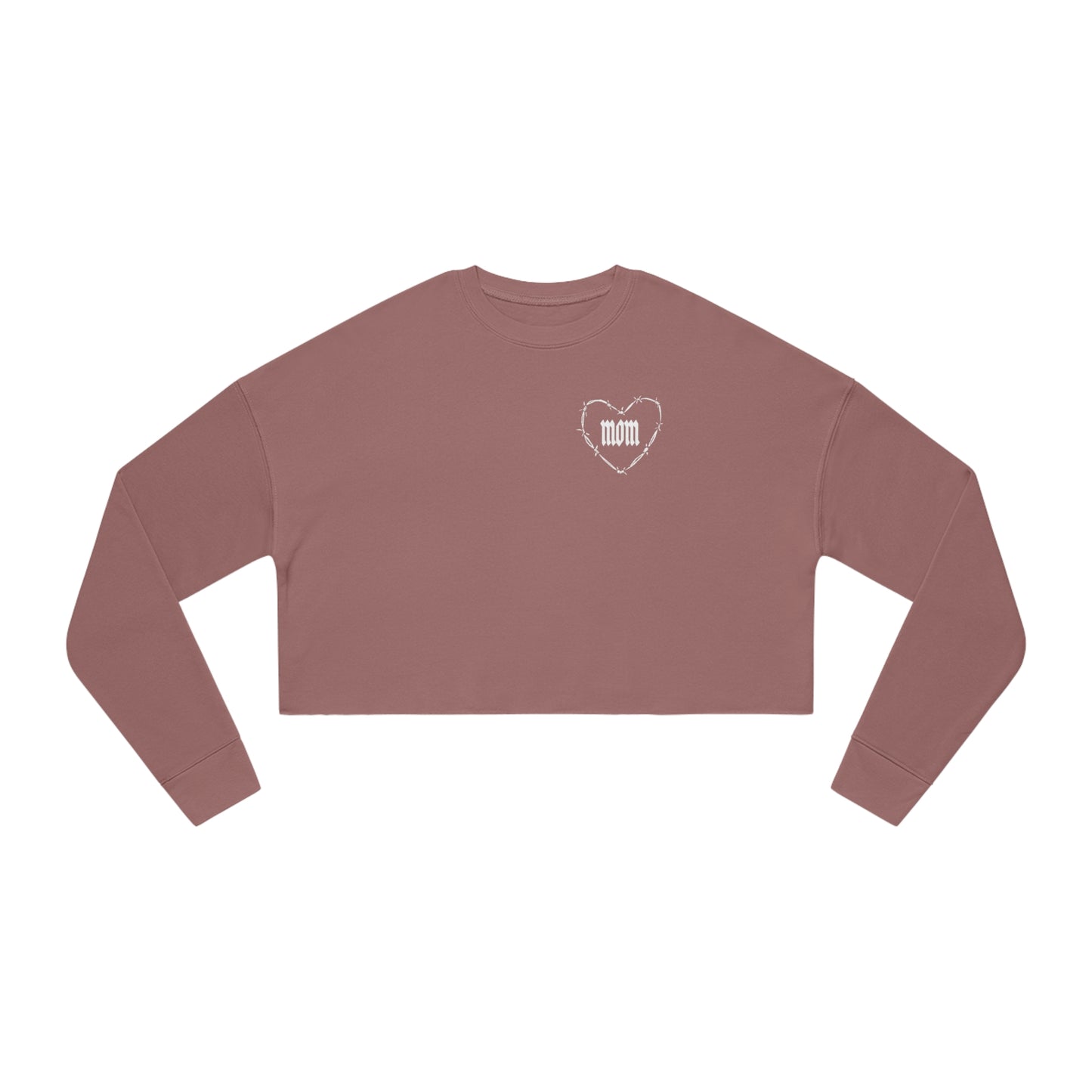 I HEART MOM Women's Cropped Sweatshirt