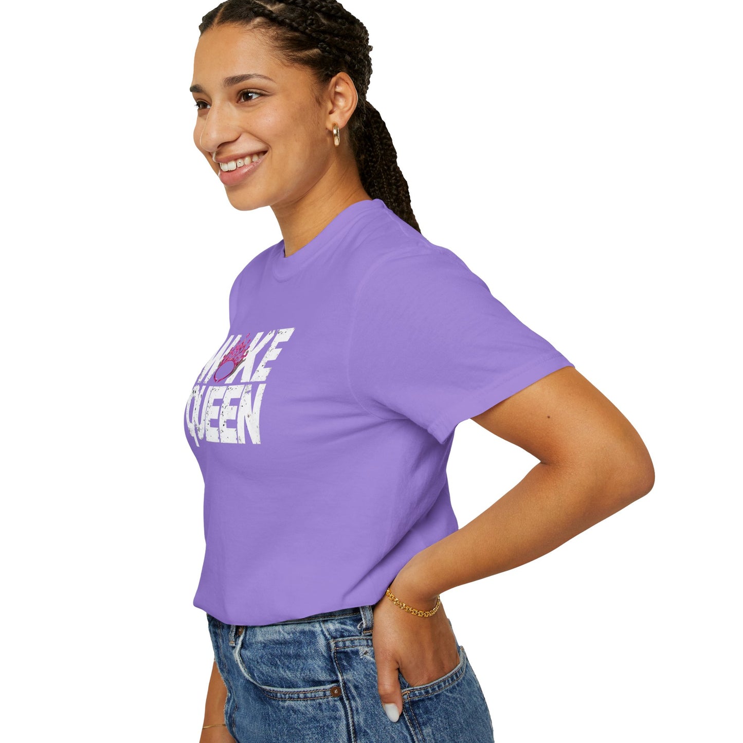 Unisex WOKE QUEEN Tiara Style Garment-Dyed T-shirt