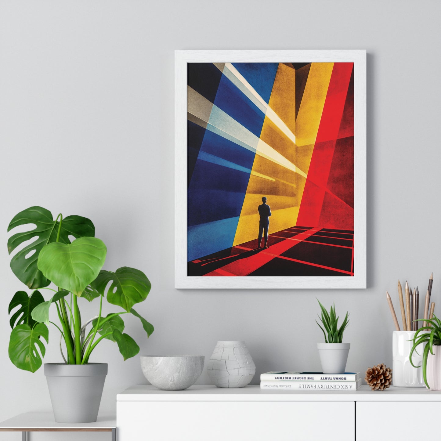 Bauhaus Mister Movie Theater Vertical Framed Poster