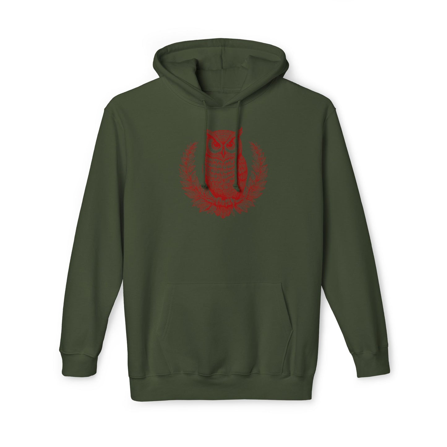 Owl Design Unisex Hooded Sweatshirt - Cozy & Stylish Gift for Nature Lovers