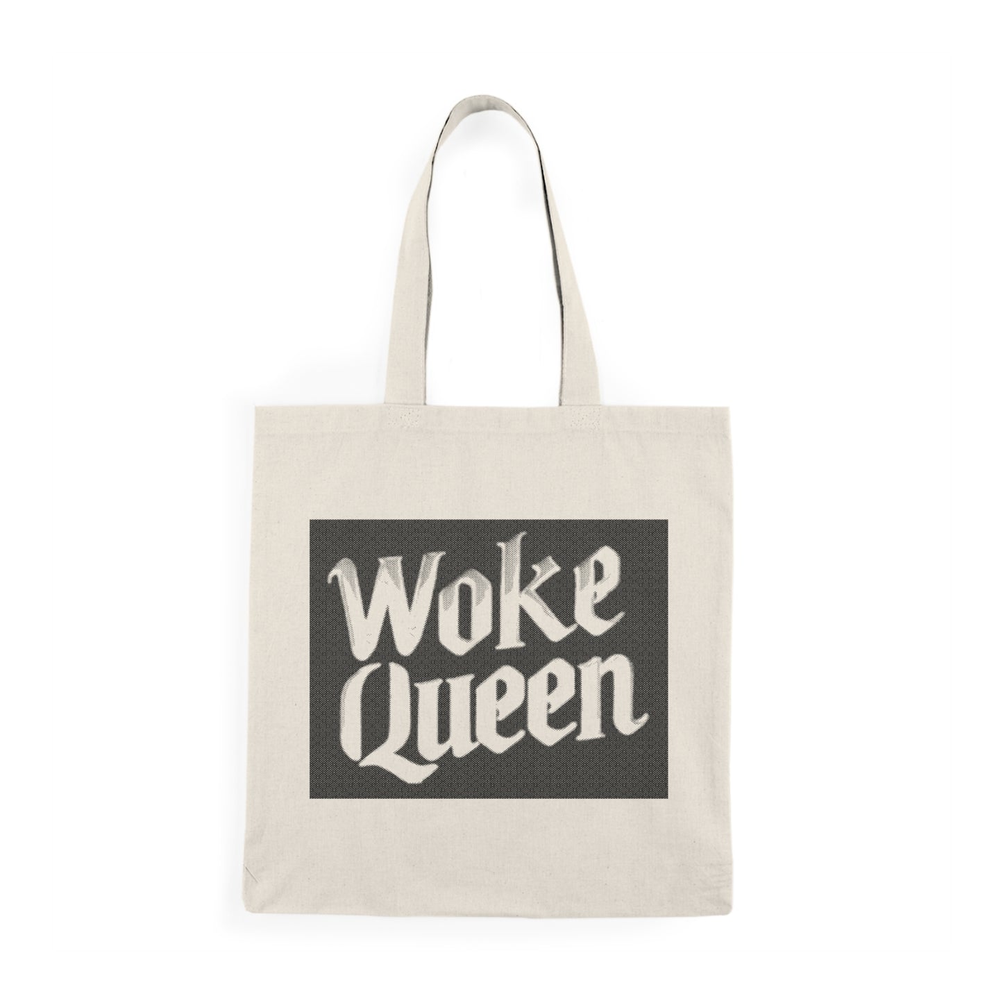 Woke Queen Natural Tote Bag - Black