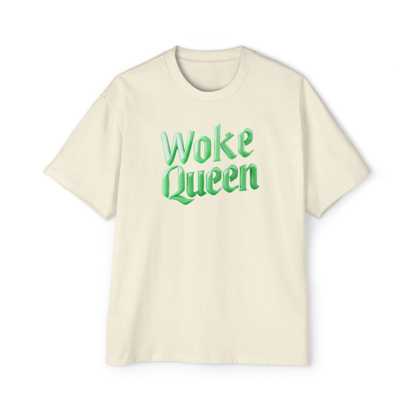 Unisex Heavy Oversized Woke Queen Green Tee