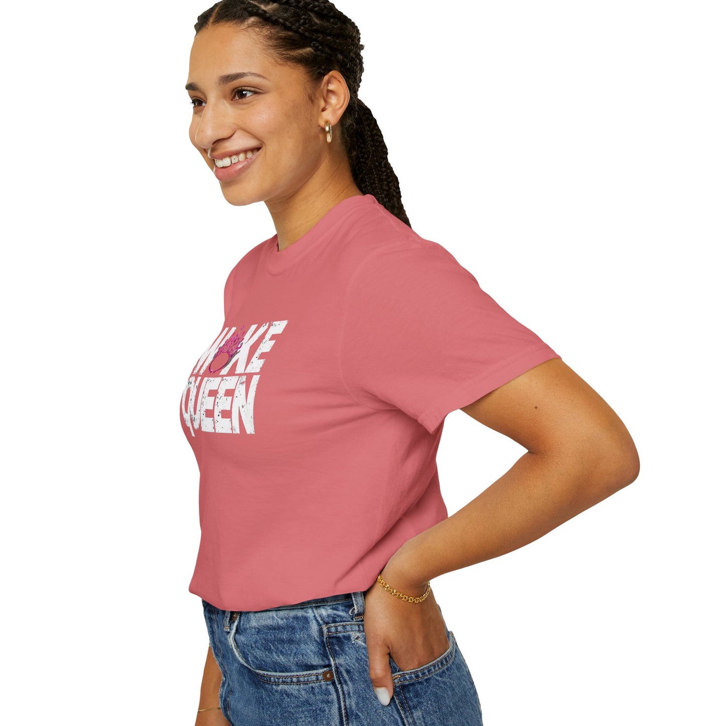 Unisex WOKE QUEEN Tiara Style Garment-Dyed T-shirt