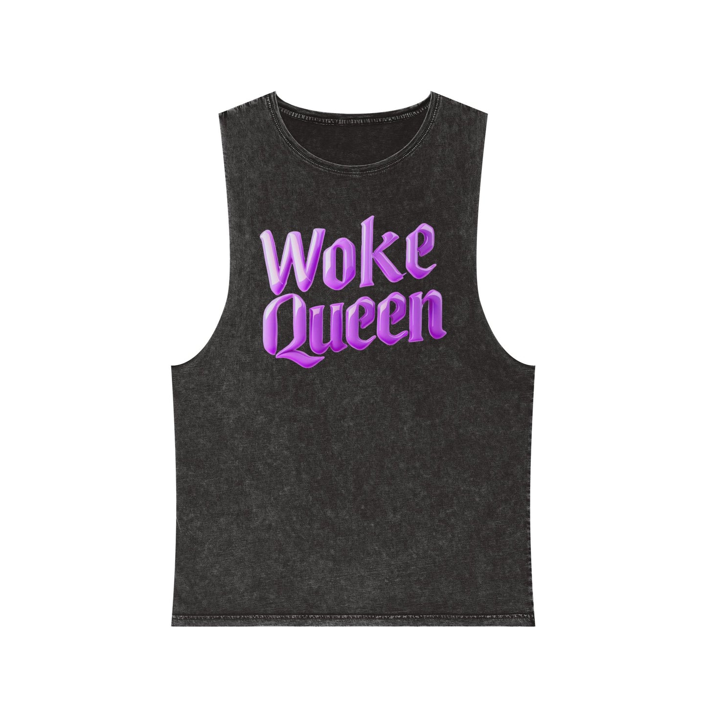Unisex Woke Queen Stonewash Tank Top