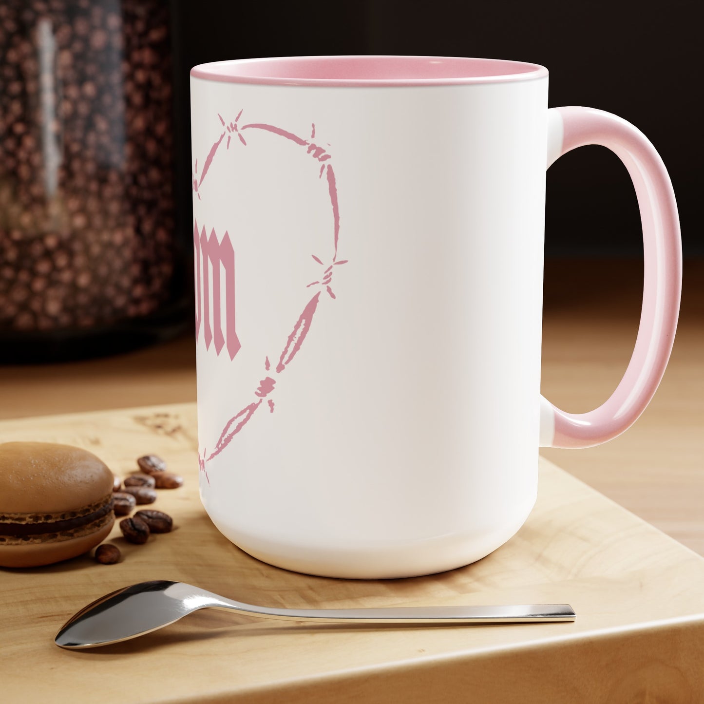 Strong as a Mother Two-Tone Coffee Mugs, 15oz V5