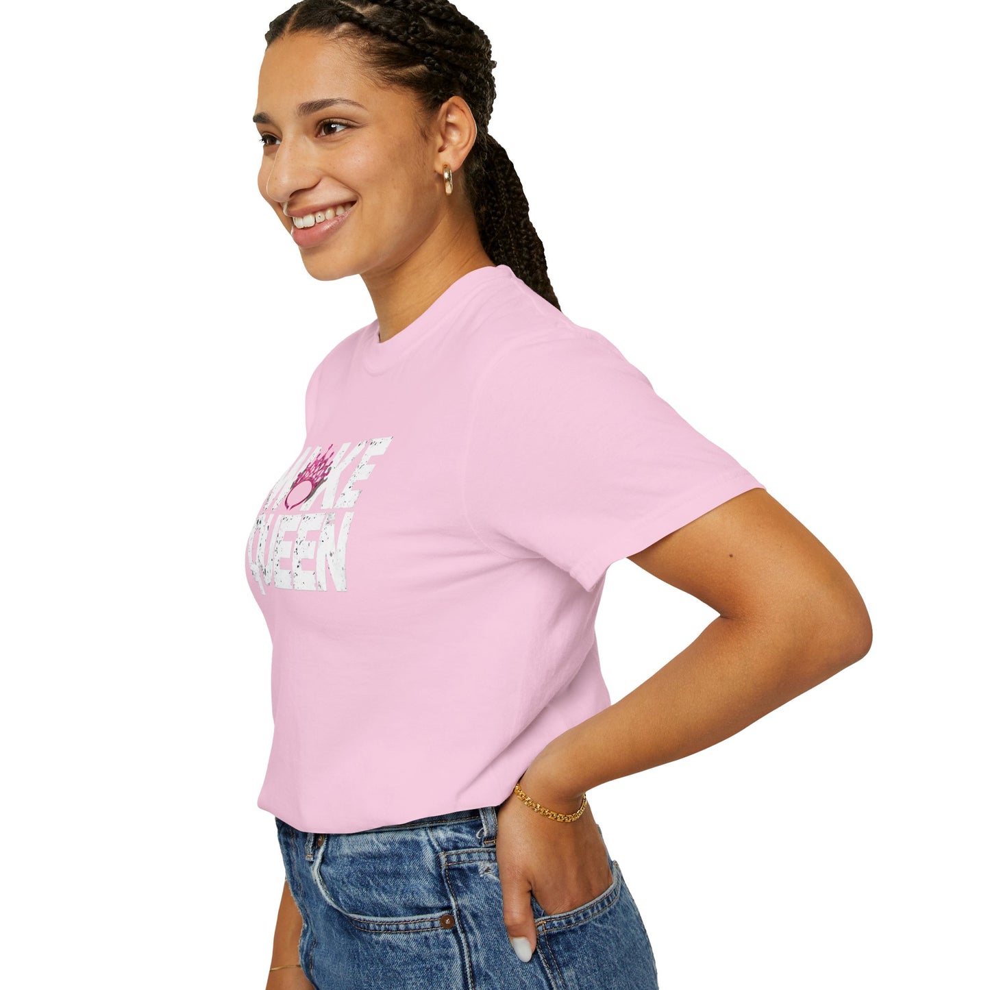 Unisex WOKE QUEEN Tiara Style Garment-Dyed T-shirt