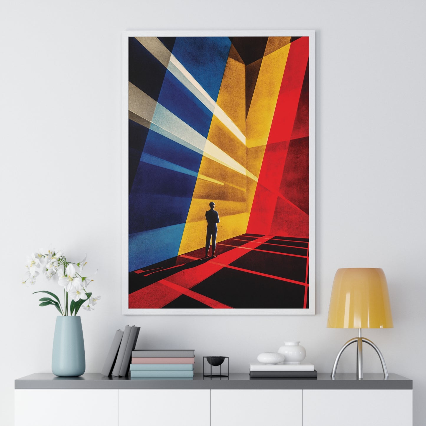 Bauhaus Mister Movie Theater Vertical Framed Poster