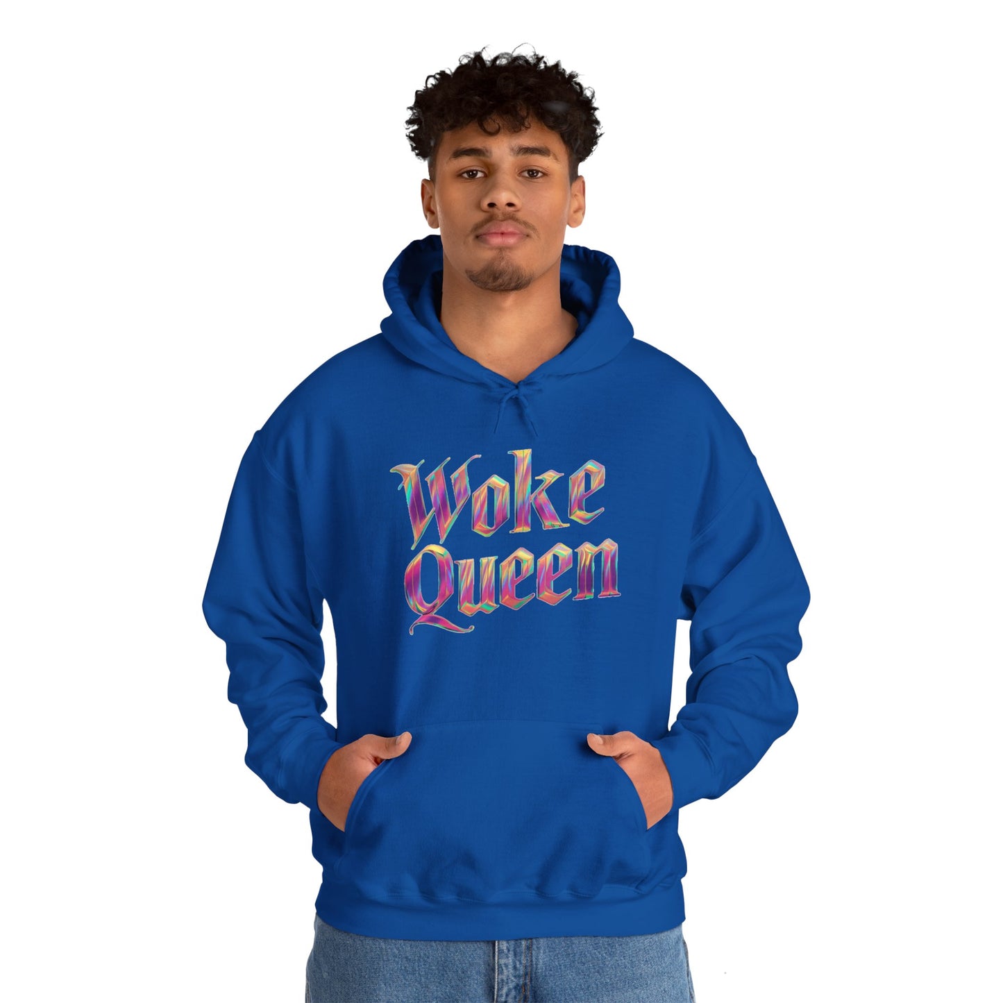 Unisex Woke Queen Gothic Iridescence Hooded Sweatshirt