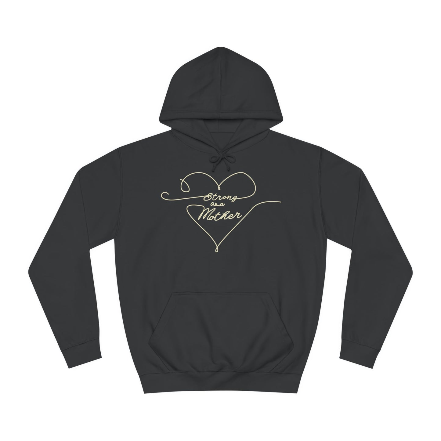 Unisex Strong as a Mother Love Lines Motherhoodie