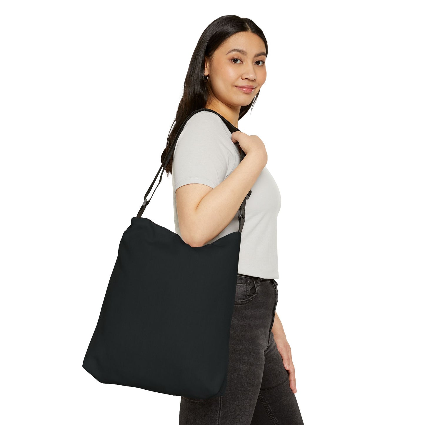 Strong as a Mother Adjustable Tote Bag - Black and Red