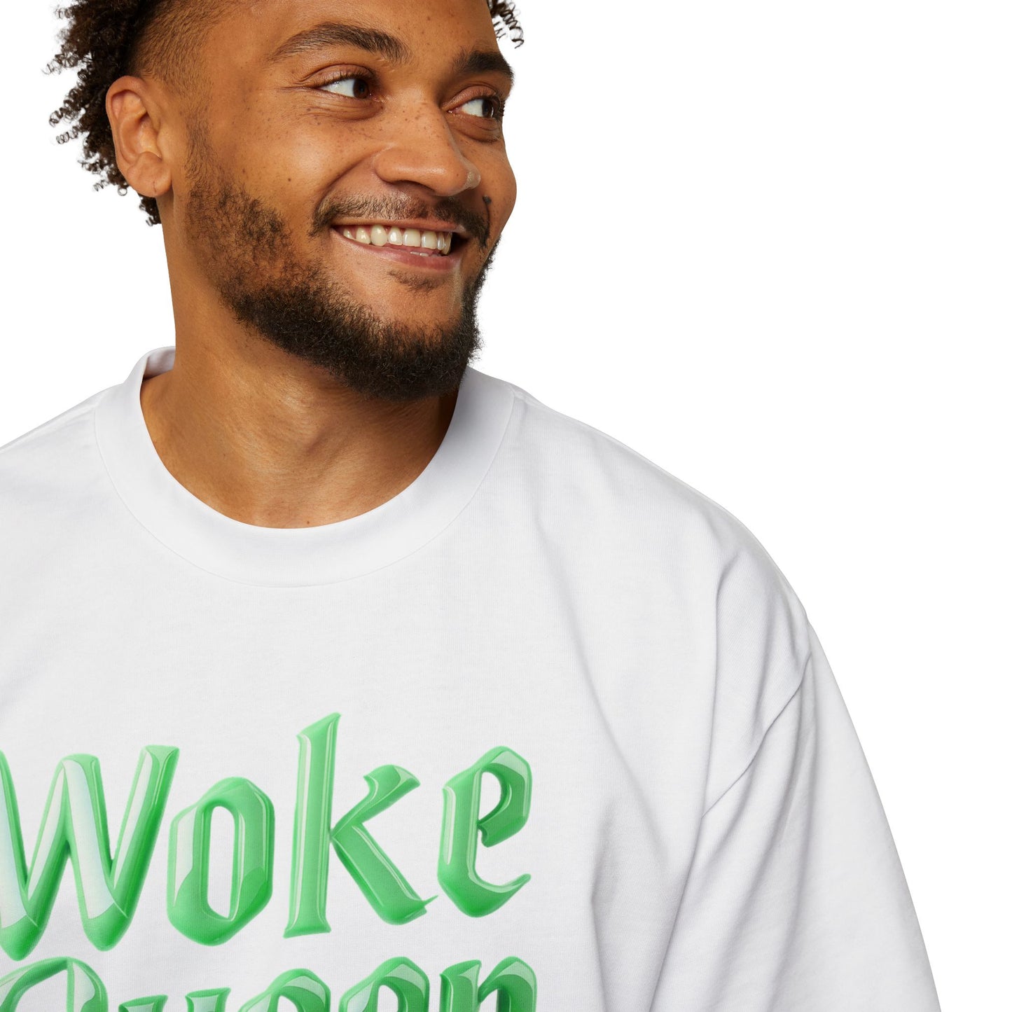 Unisex Heavy Oversized Woke Queen Green Tee