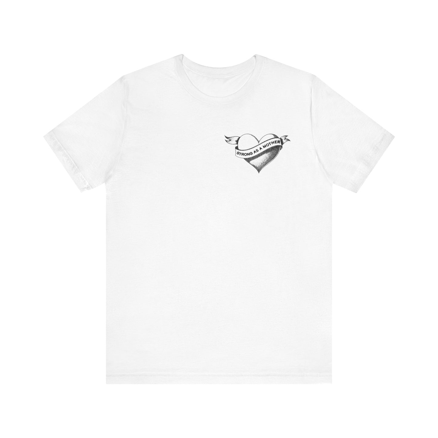 Unisex Strong as a Mother Rockabilly Heart Jersey Short Sleeve Tee