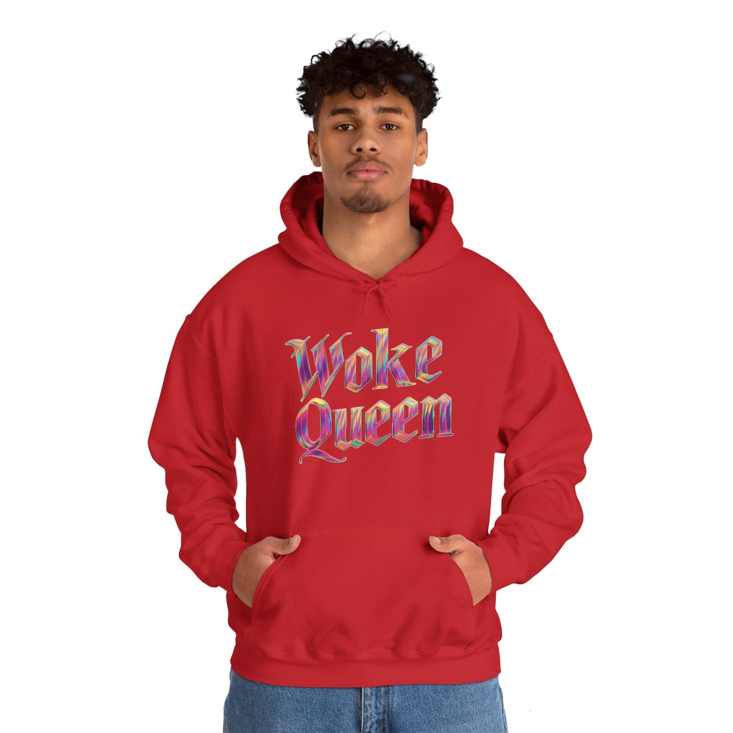 Unisex Woke Queen Gothic Iridescence Hooded Sweatshirt