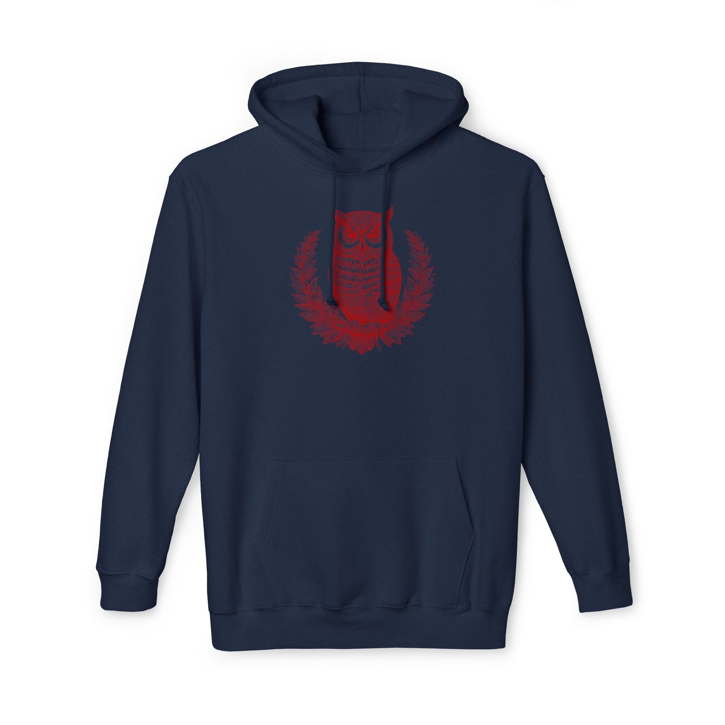 Owl Design Unisex Hooded Sweatshirt - Cozy & Stylish Gift for Nature Lovers