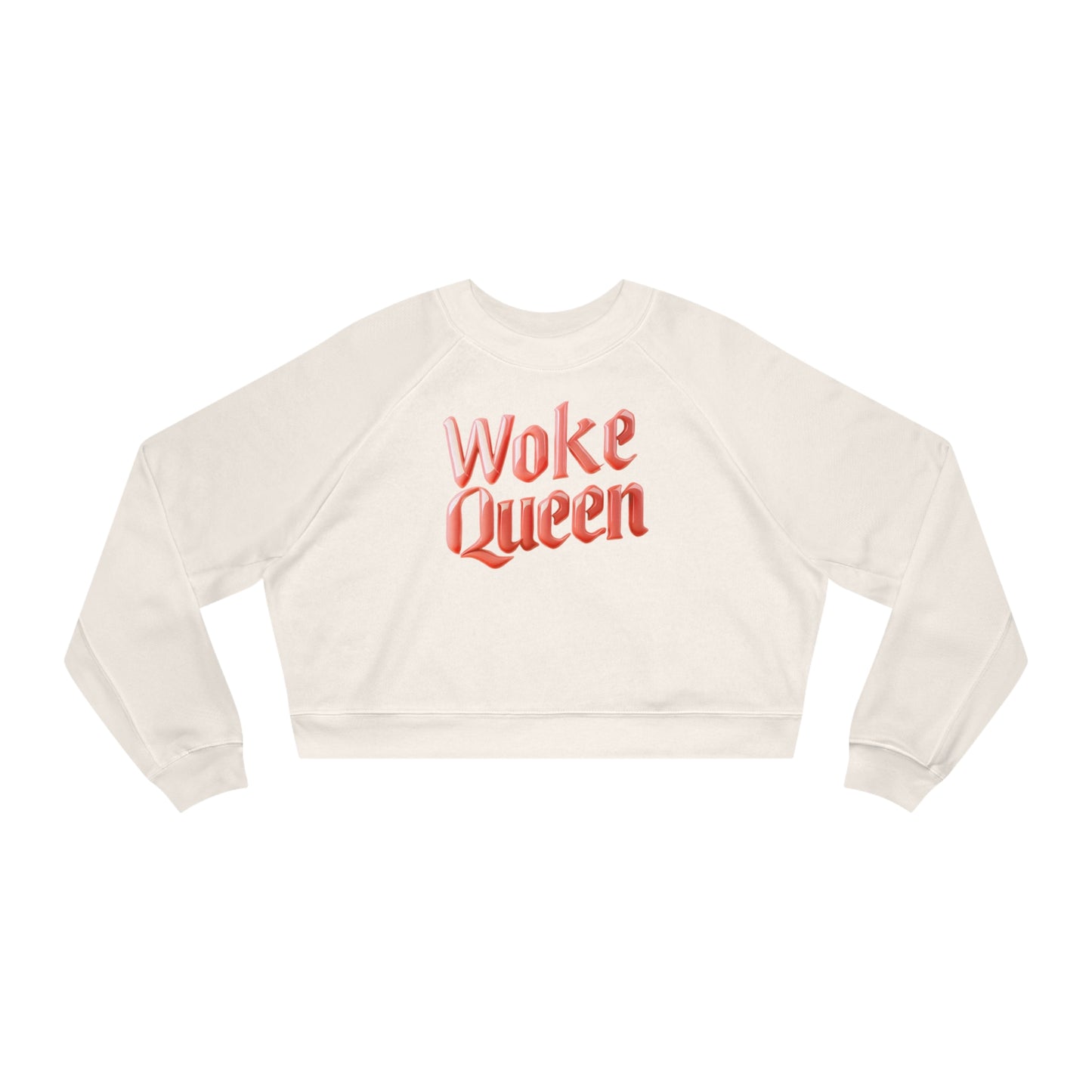 Woke Queen Women's Cropped Fleece Pullover