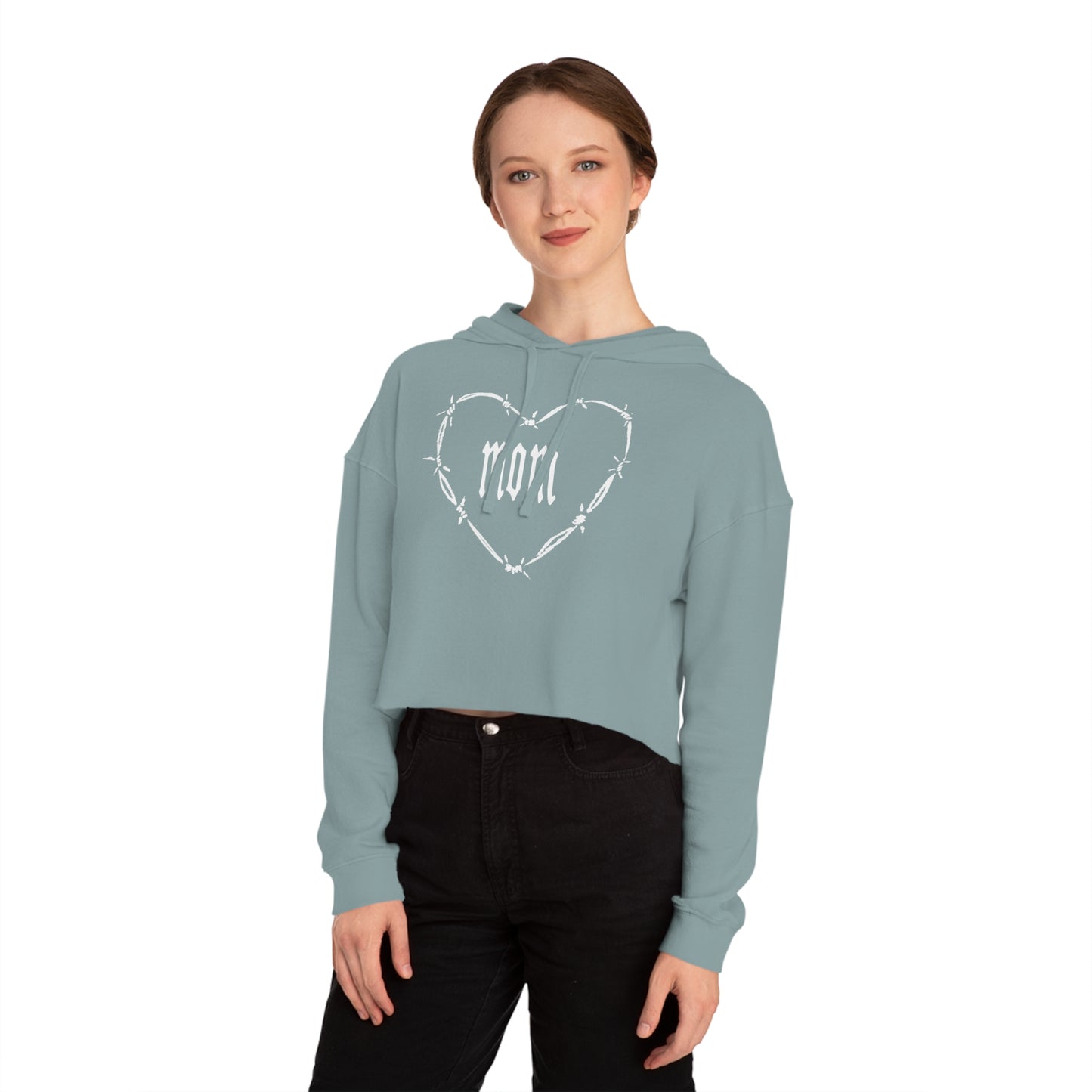 Barbed Heart Women’s Cropped Hooded Sweatshirt