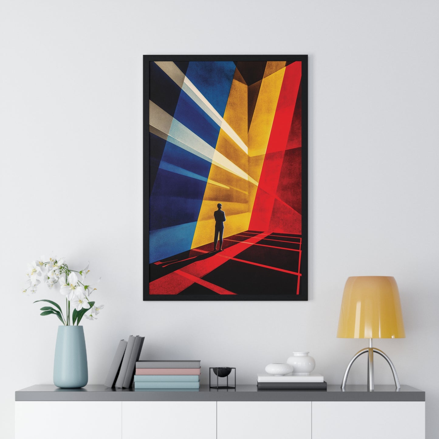 Bauhaus Mister Movie Theater Vertical Framed Poster