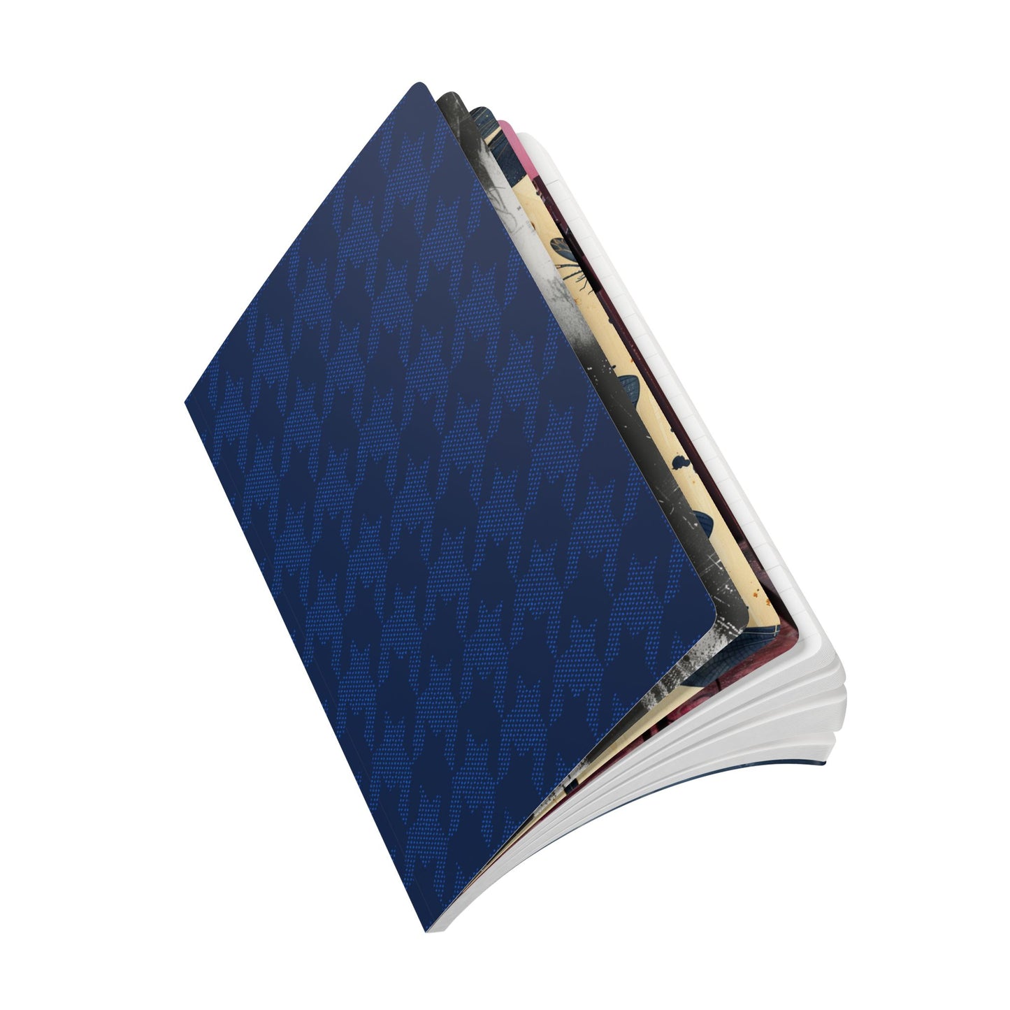 Blue Houndstooth Journal (with Inside Prints)