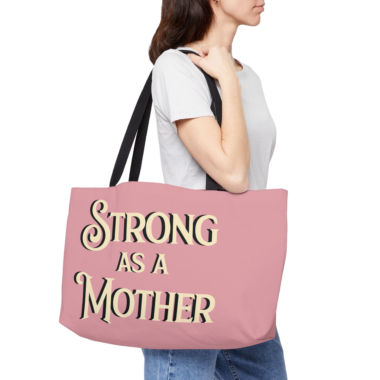 Strong as a Mother Weekender Tote Bag - Rose