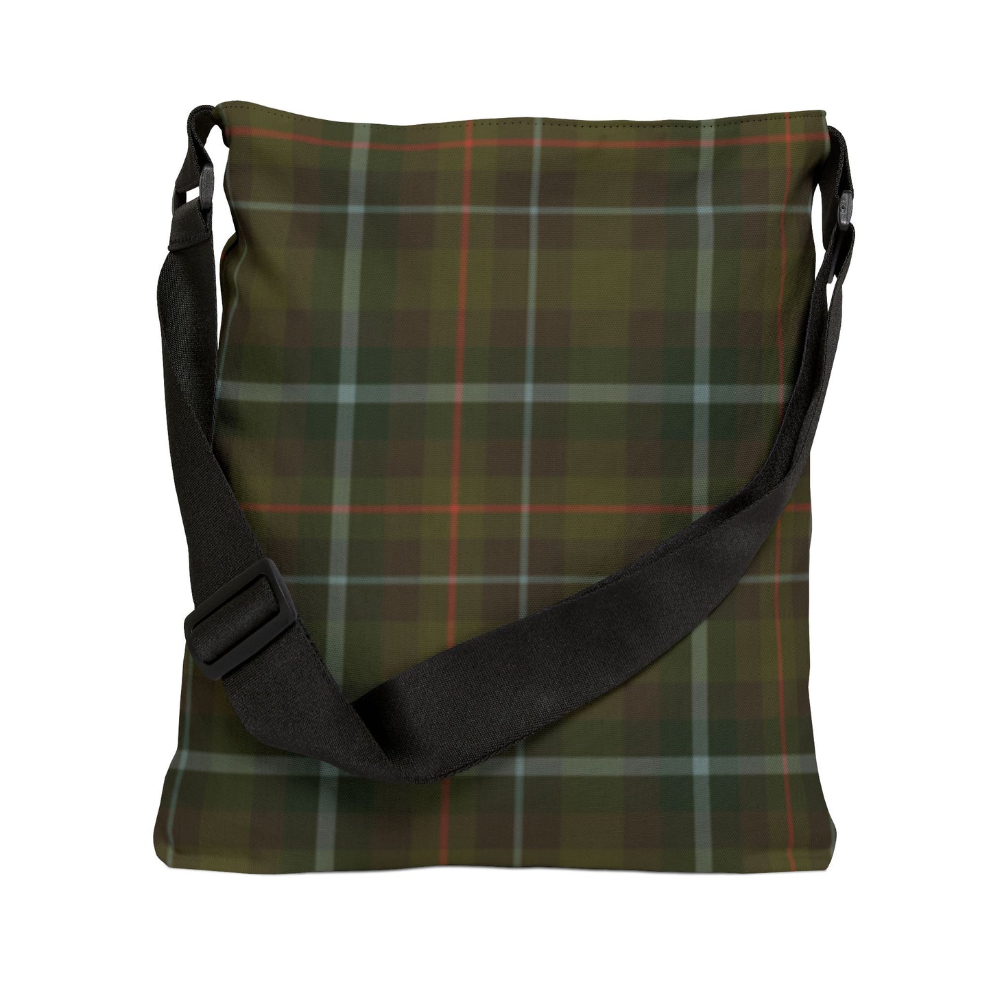 Derby Plaid Adjustable Tote Bag