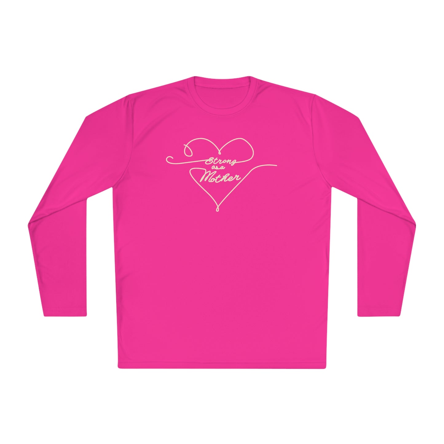 Unisex Strong as a Mother Lightweight Performance Fabric Long Sleeve Tee - Love Lines