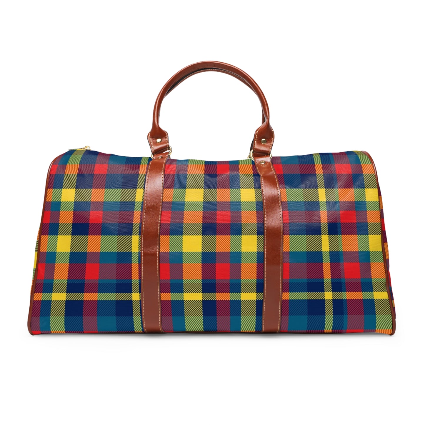 Primary Plaid Travel Bag
