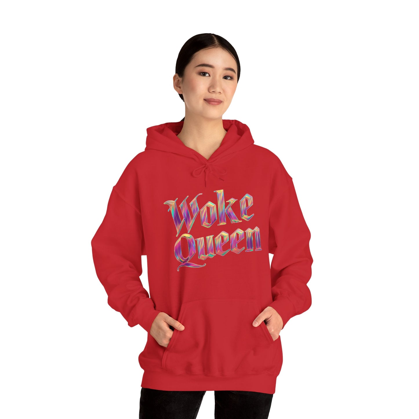 Unisex Woke Queen Gothic Iridescence Hooded Sweatshirt