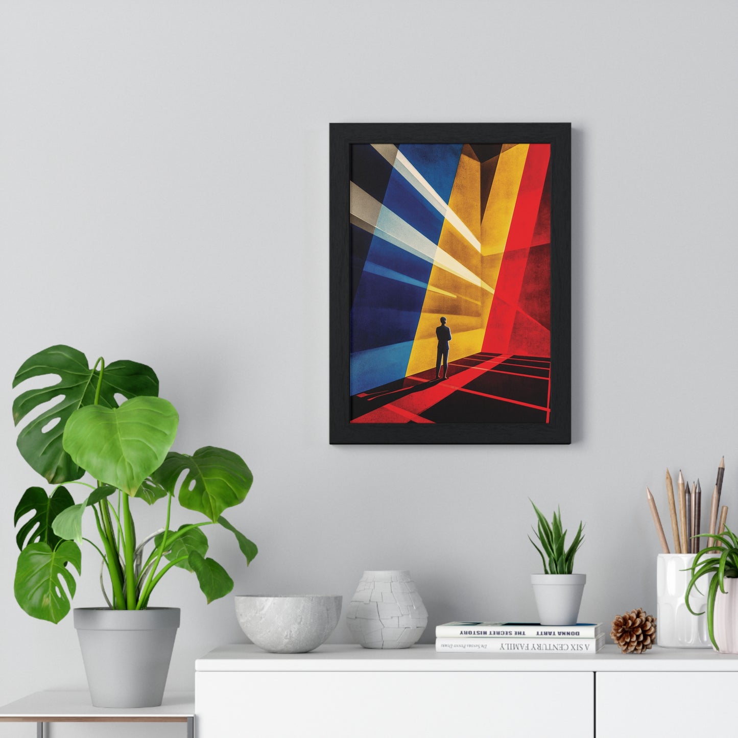 Bauhaus Mister Movie Theater Vertical Framed Poster